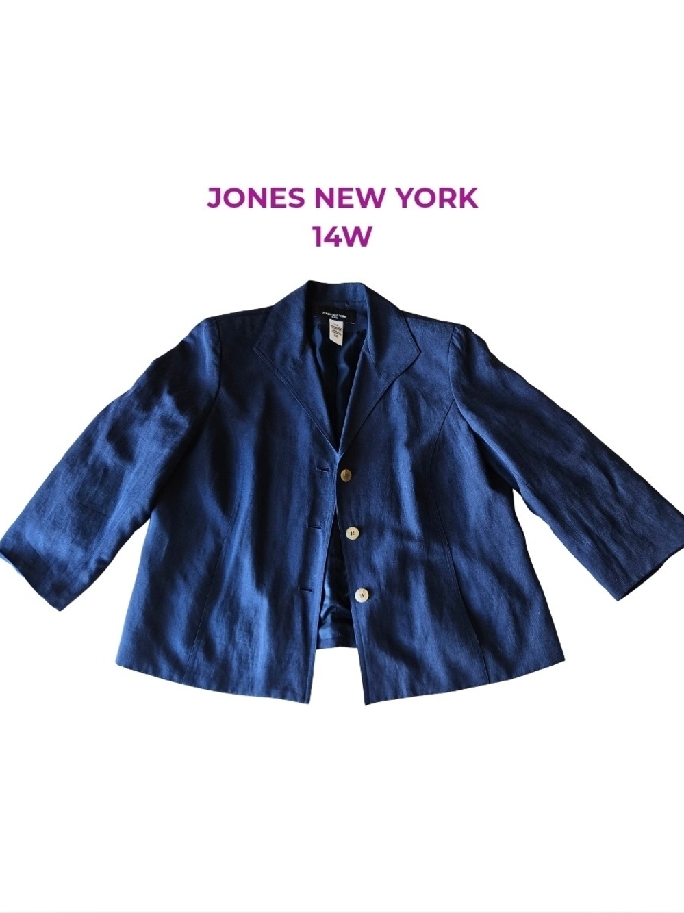 Jones New York Deep Navy Blazer | 14W